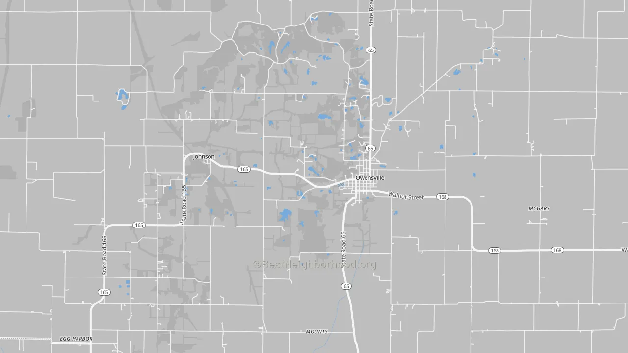 Transit Grade map of 47665, IN