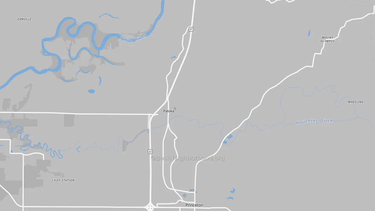 Transit Grade map of 47666, IN