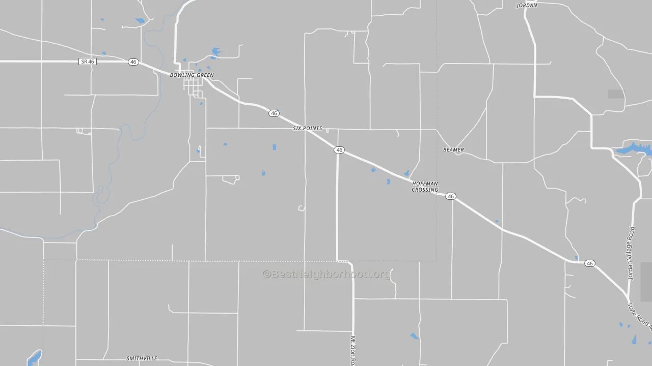 Transit Grade map of 47833, IN