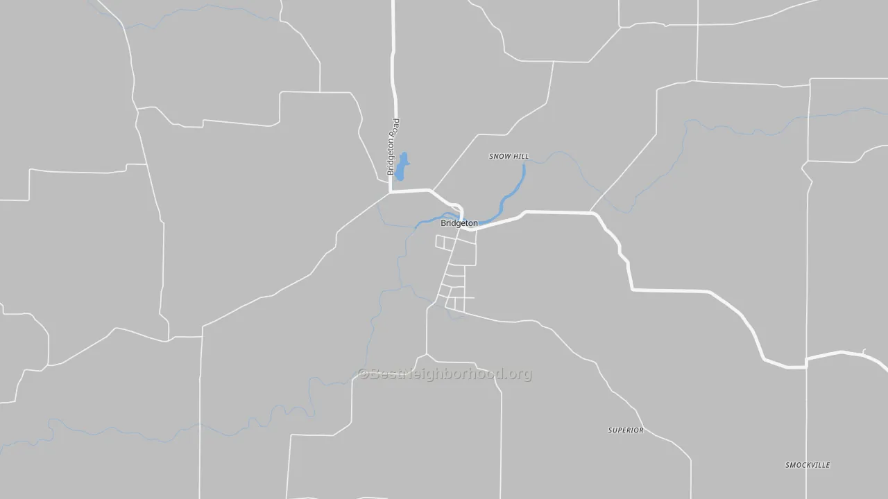 Transit Grade map of 47836, IN