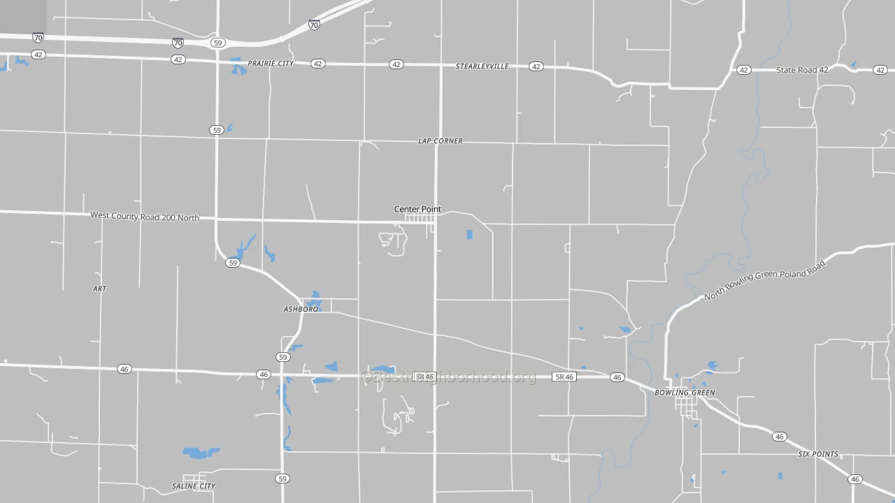 Transit Grade map of 47840, IN