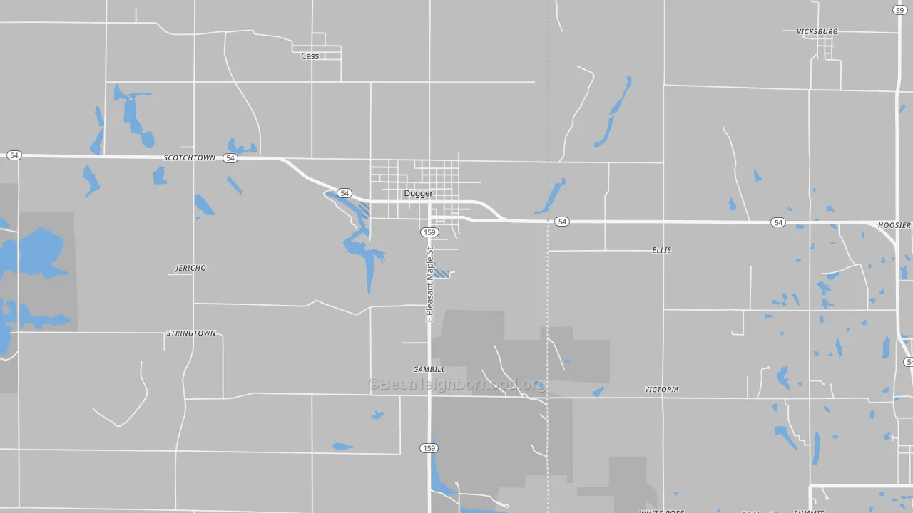 Transit Grade map of 47848, IN