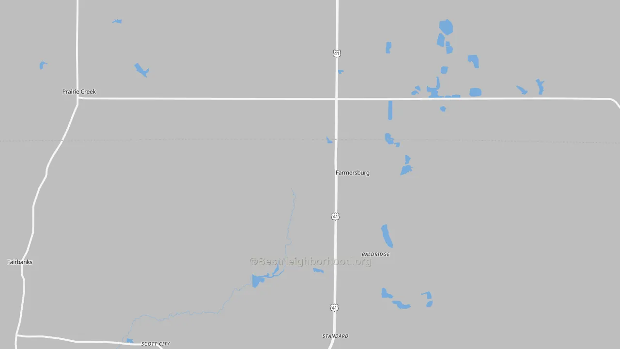 Transit Grade map of 47850, IN