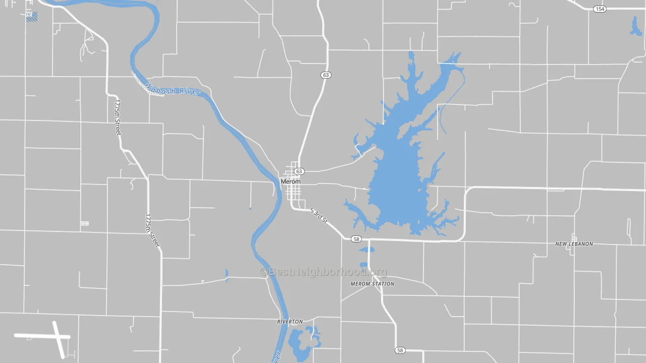 Transit Grade map of 47861, IN