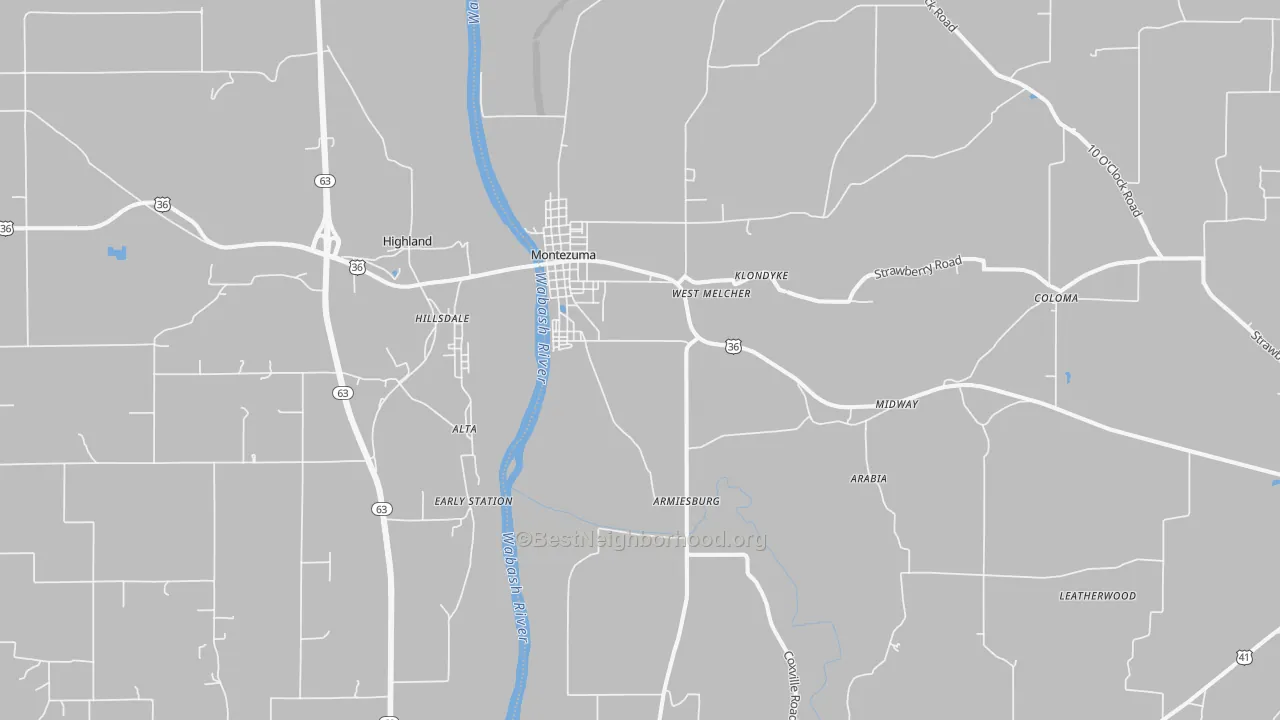 Transit Grade map of 47862, IN