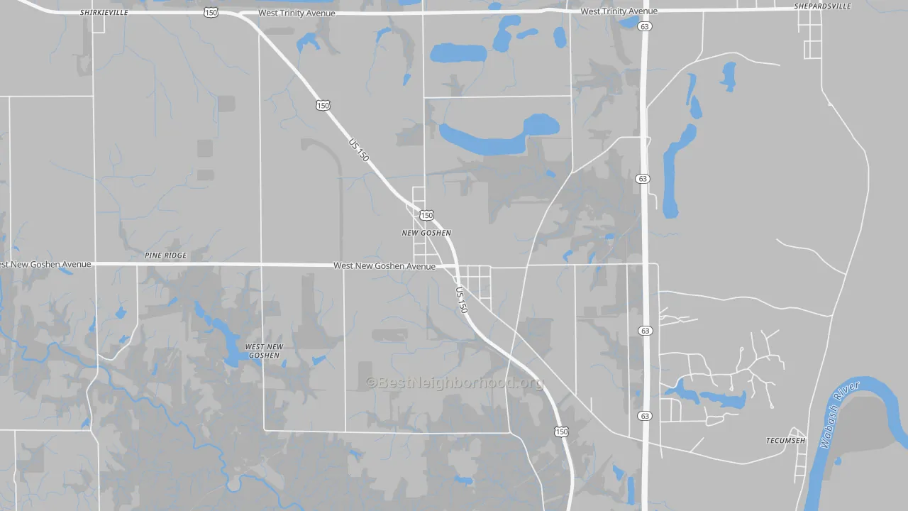 Transit Grade map of 47863, IN