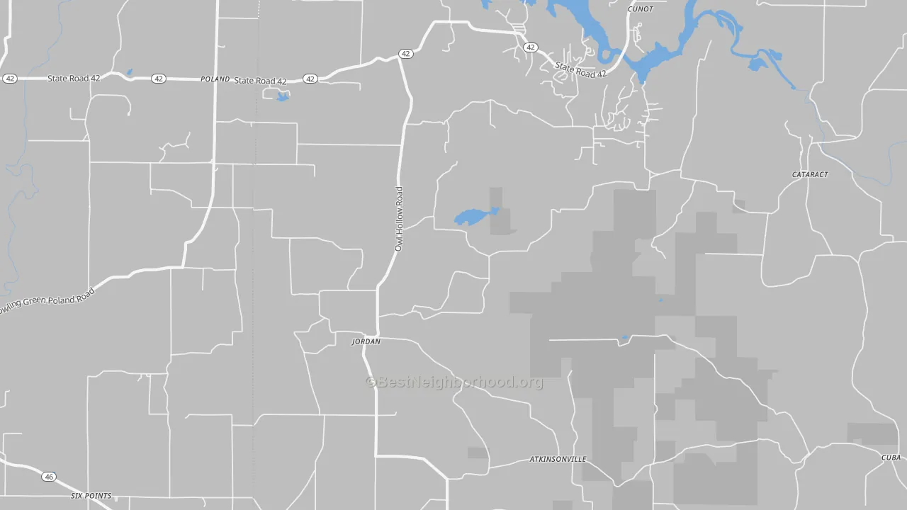 Transit Grade map of 47868, IN