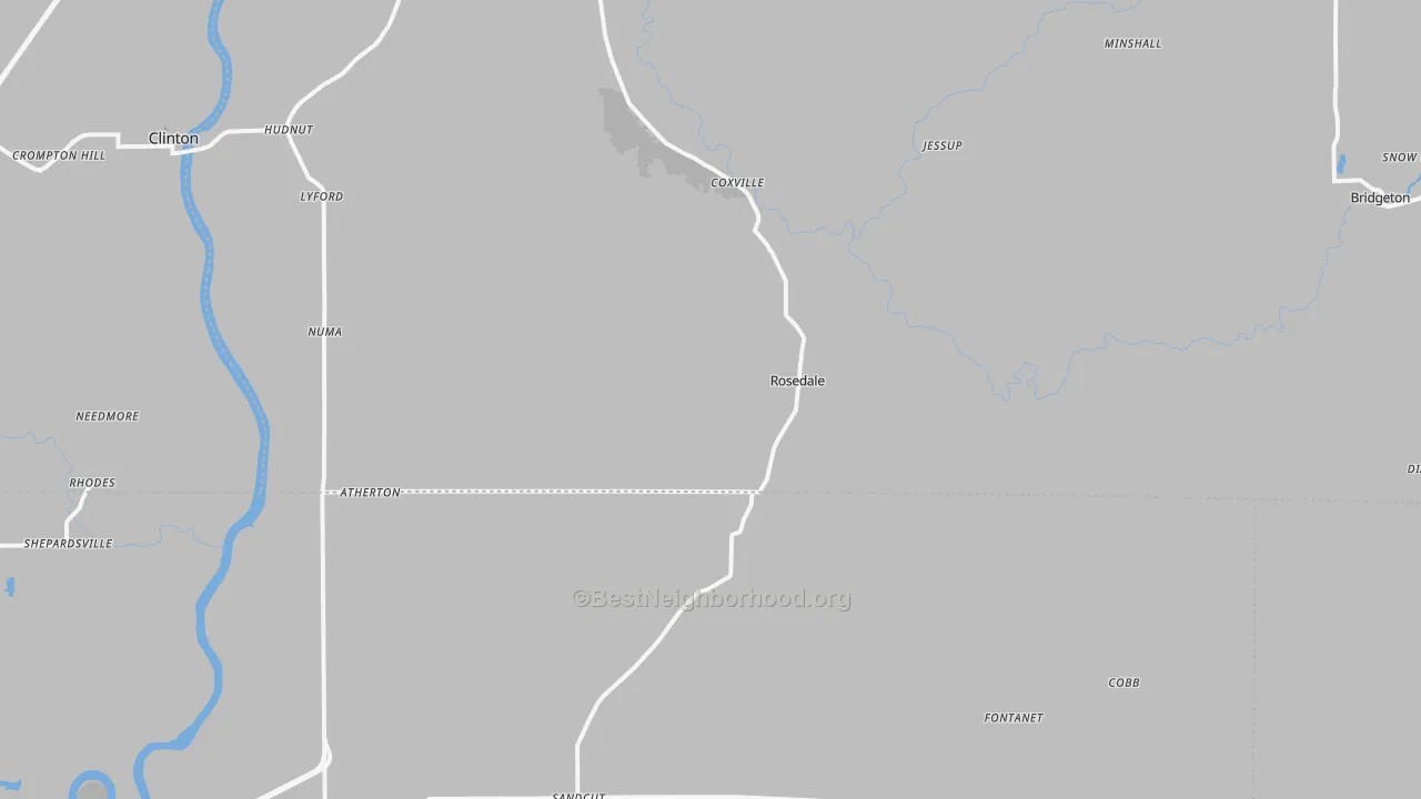 Transit Grade map of 47874, IN