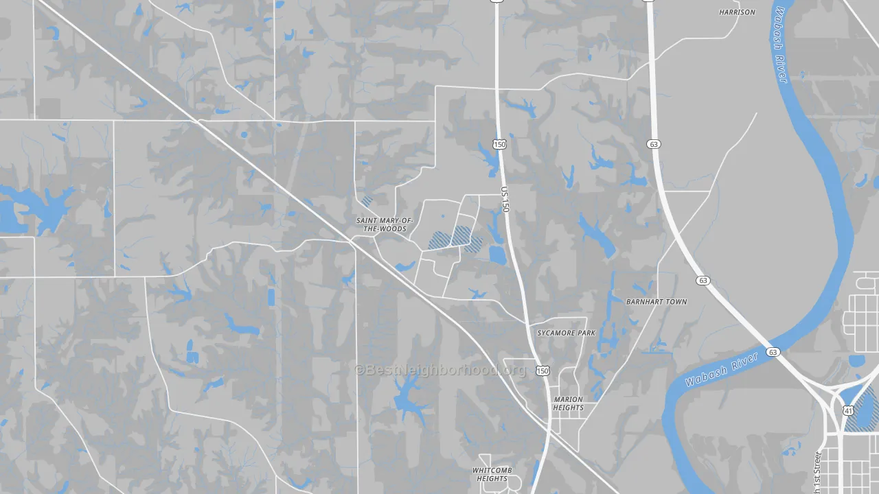 Transit Grade map of 47876, IN