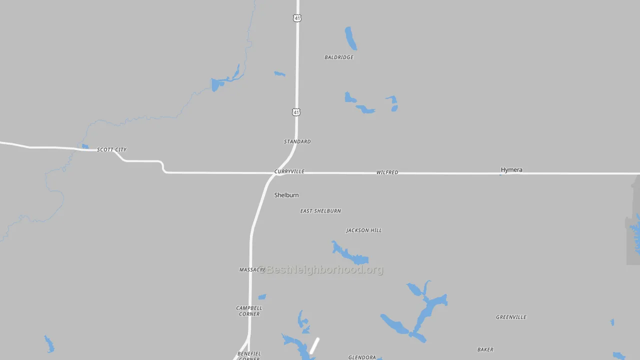 Transit Grade map of 47879, IN