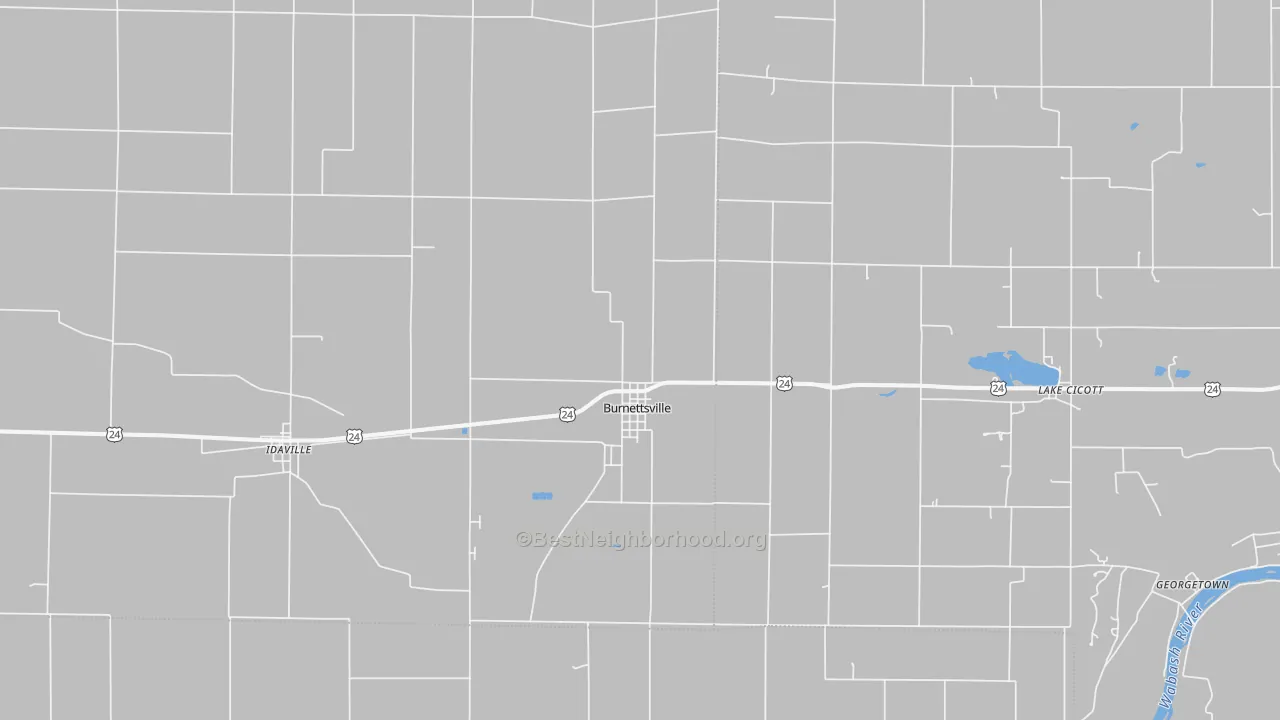 Transit Grade map of 47926, IN