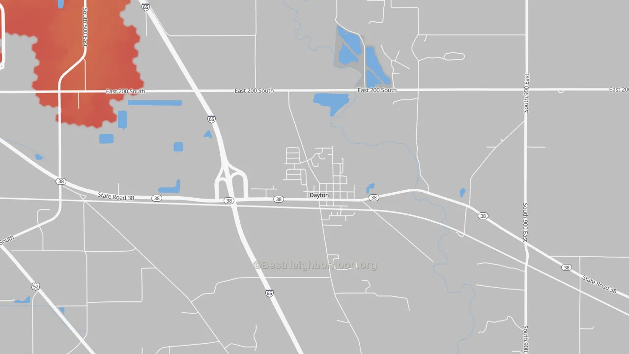 Transit Grade map of 47941, IN