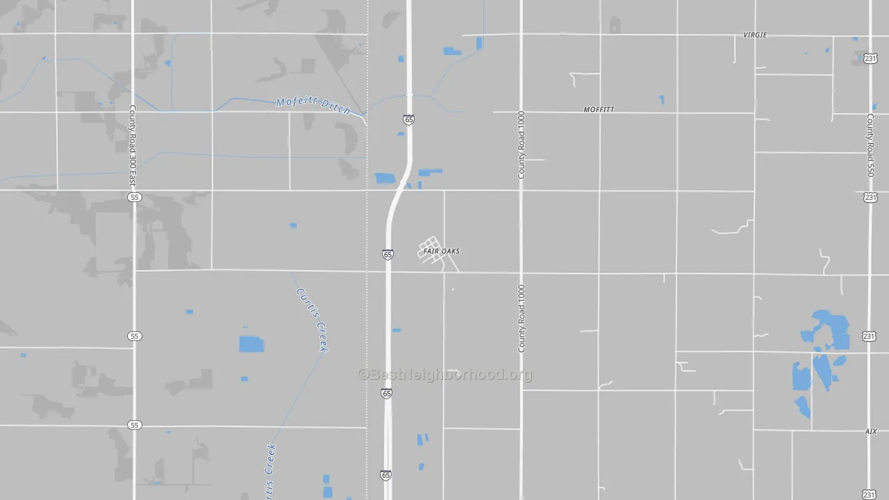 Transit Grade map of 47943, IN