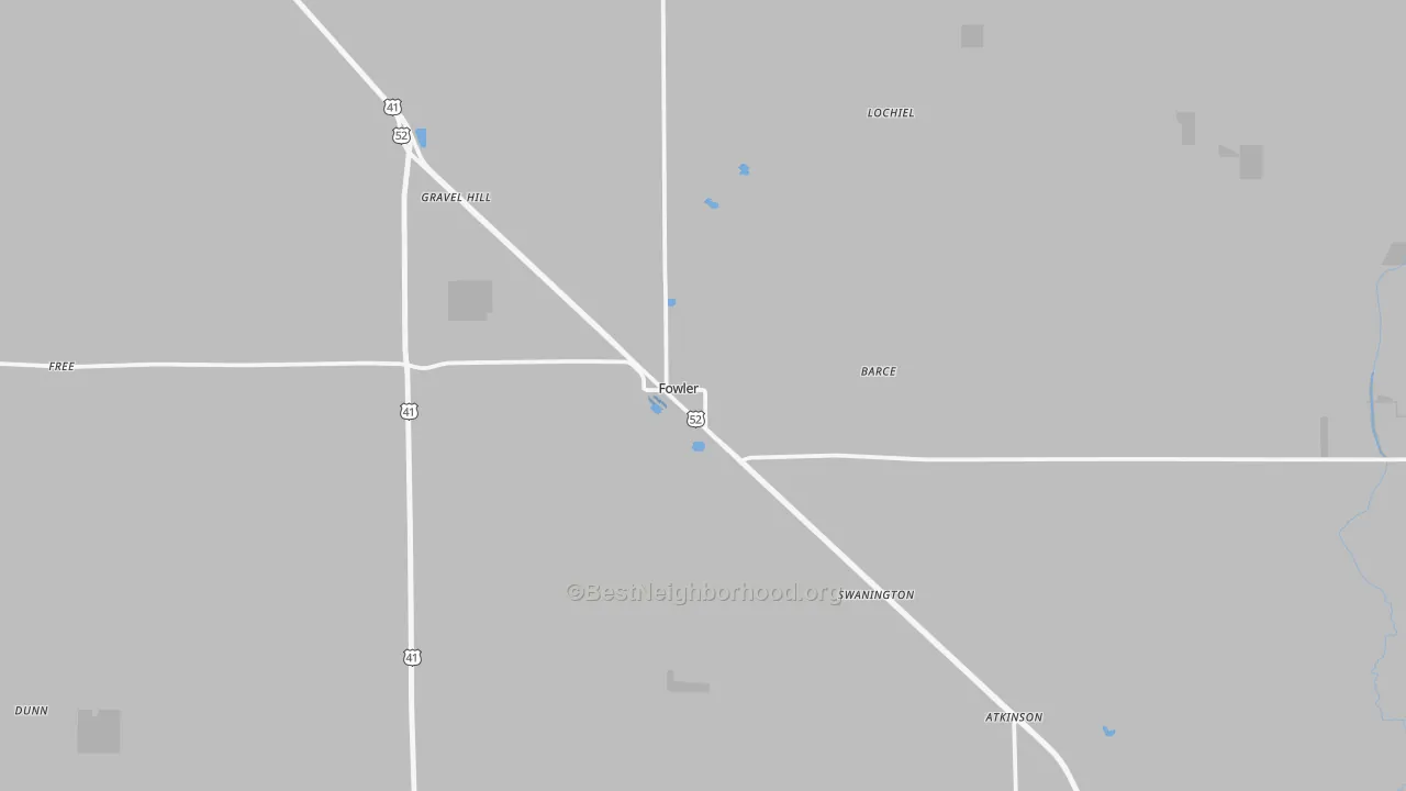 Transit Grade map of 47944, IN