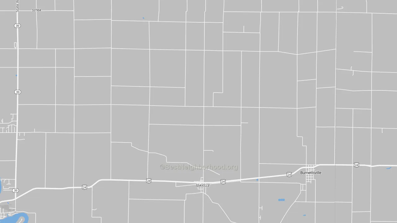 Transit Grade map of 47950, IN