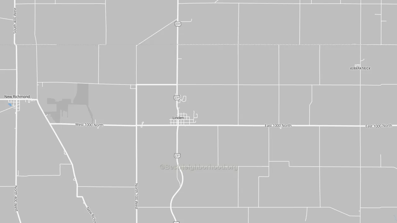 Transit Grade map of 47955, IN