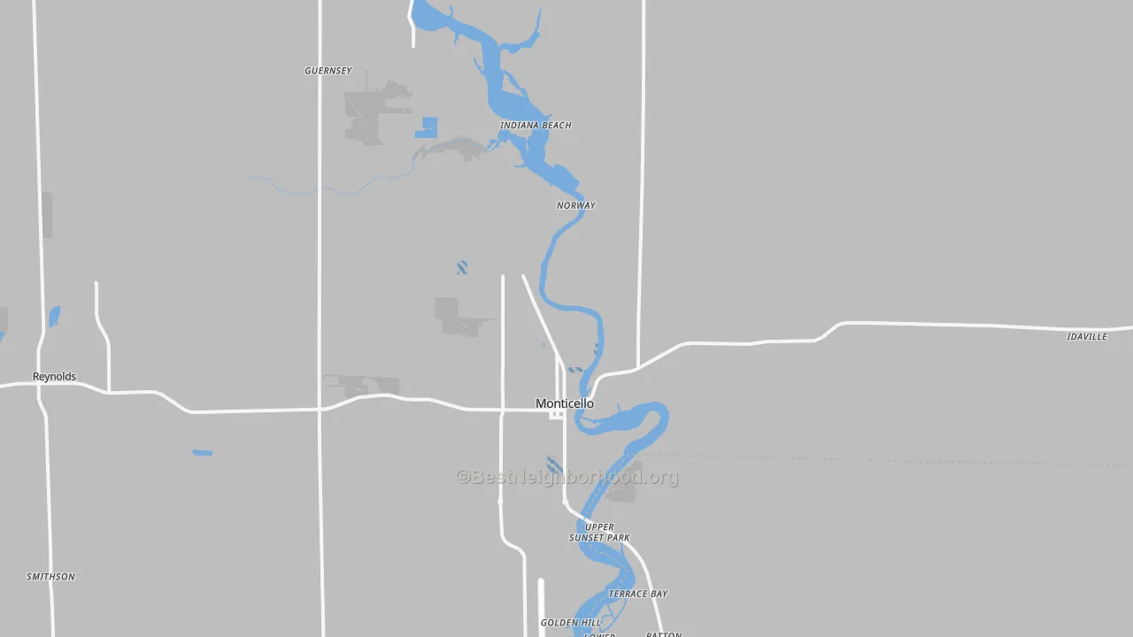 Transit Grade map of 47960, IN