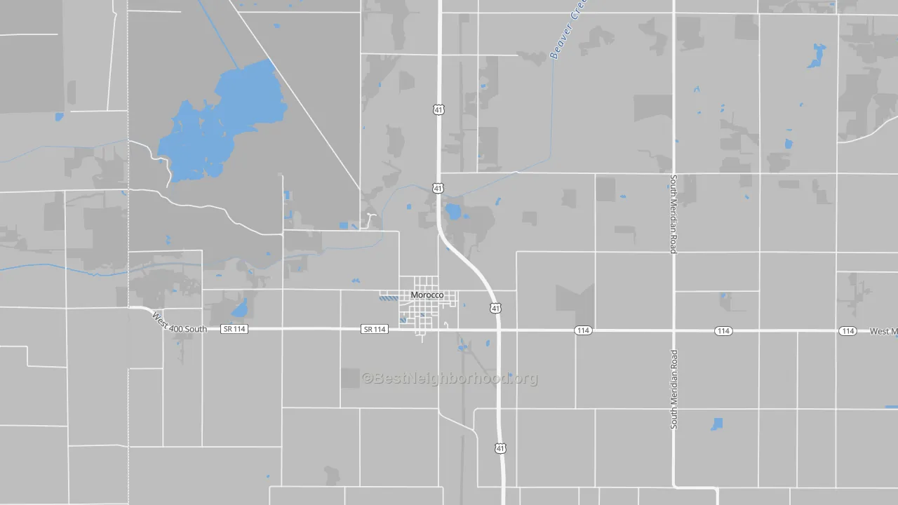 Transit Grade map of 47963, IN