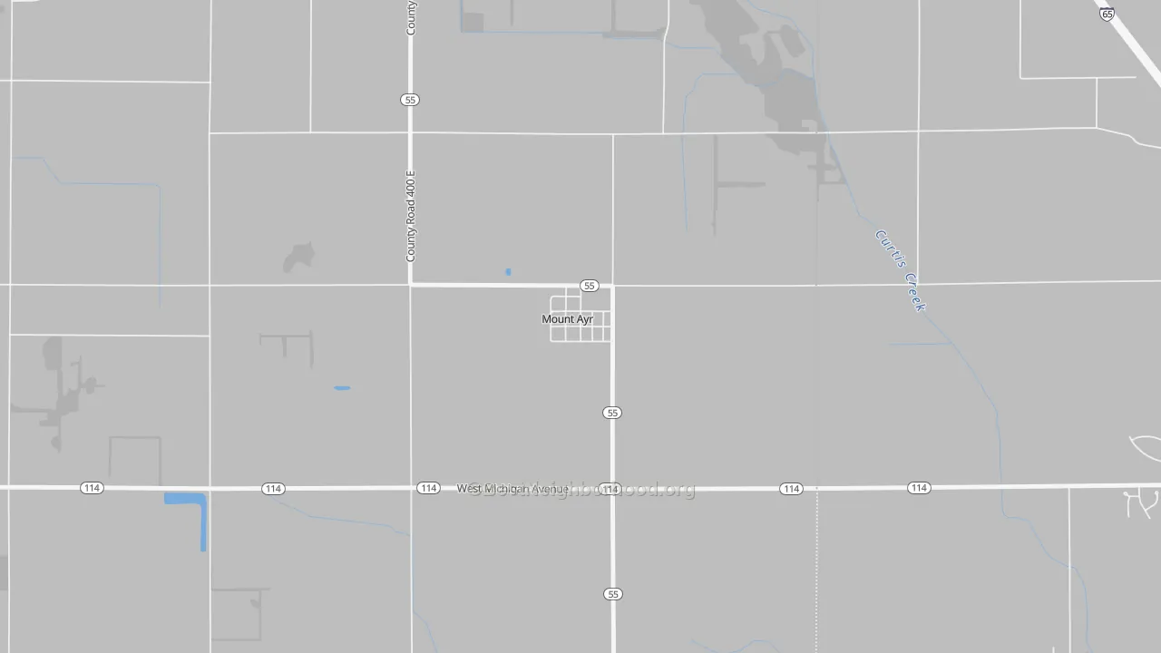 Transit Grade map of 47964, IN