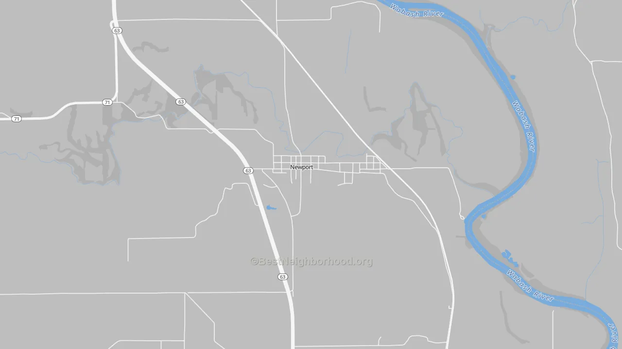 Transit Grade map of 47966, IN