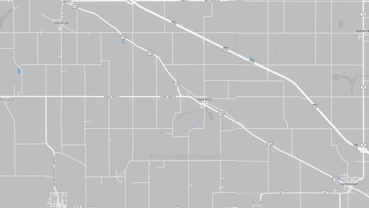 Transit Grade map of 47968, IN