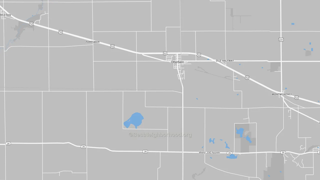 Transit Grade map of 47970, IN