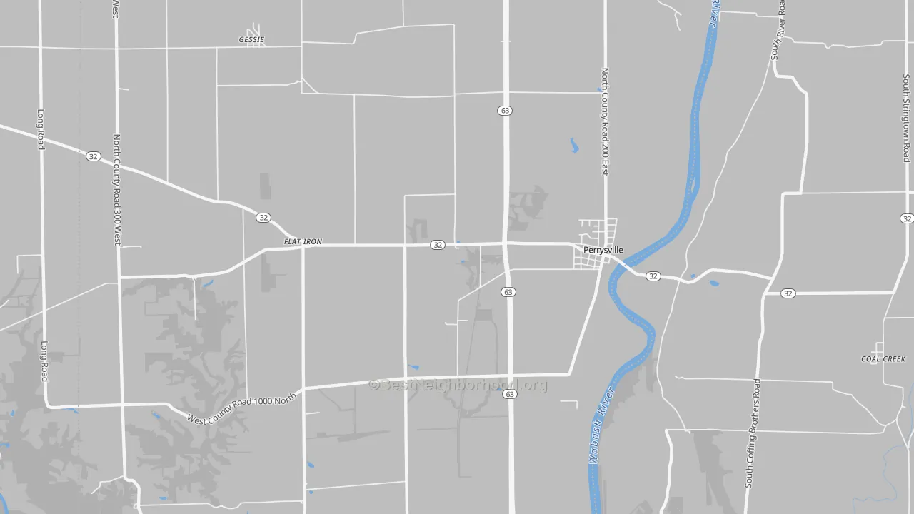 Transit Grade map of 47974, IN