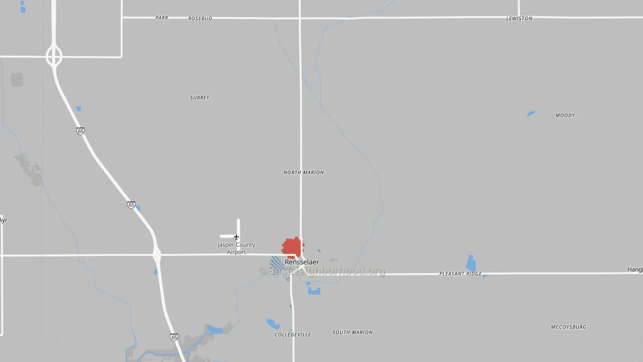 Transit Grade map of 47978, IN