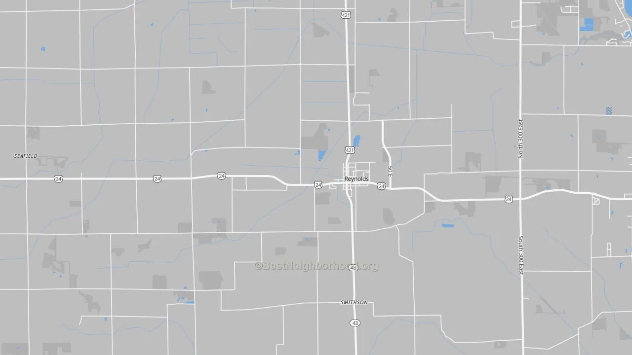 Transit Grade map of 47980, IN