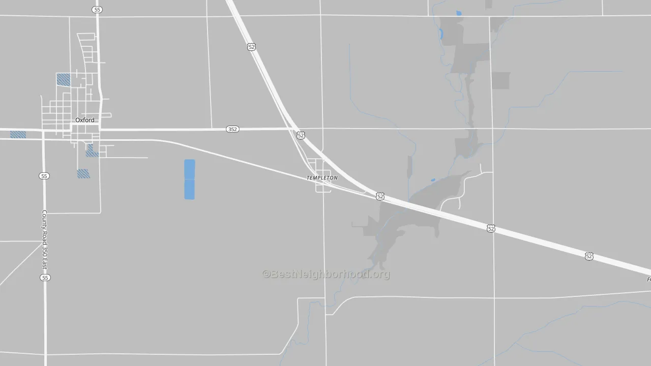 Transit Grade map of 47986, IN