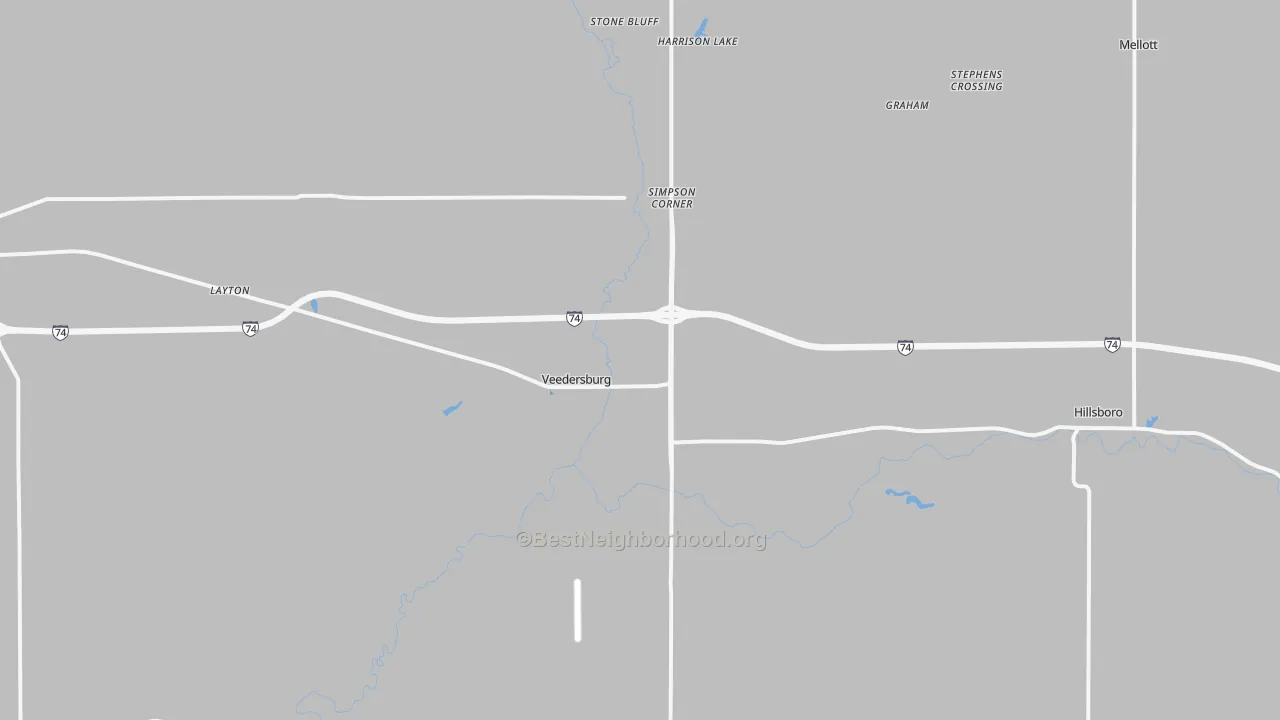 Transit Grade map of 47987, IN
