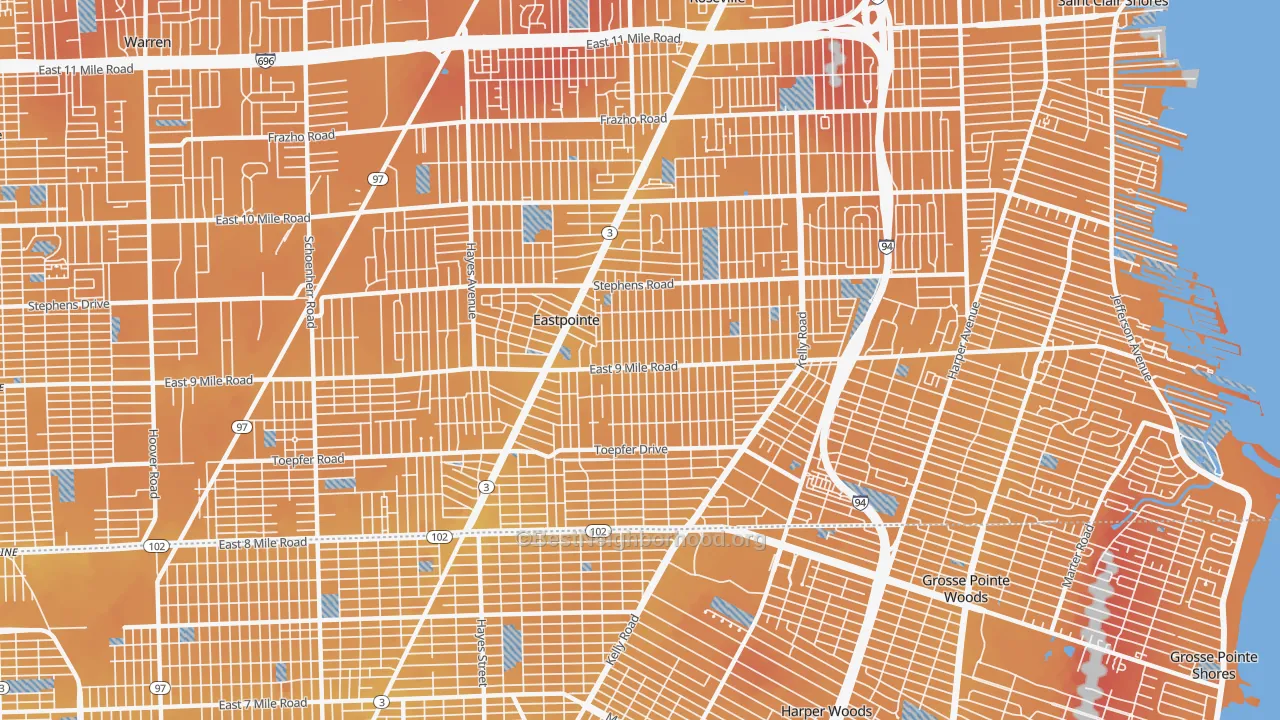 Transit Grade map of 48021, MI