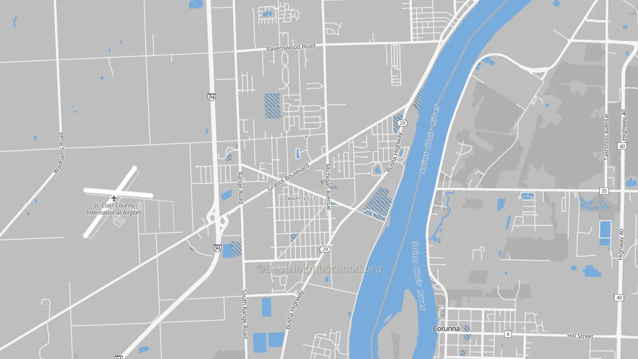 Transit Grade map of 48040, MI