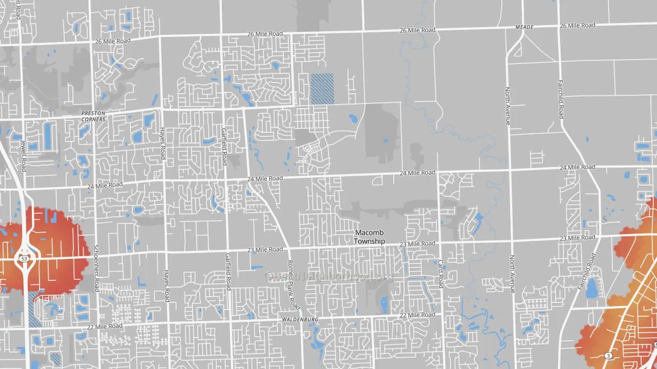 Transit Grade map of 48042, MI