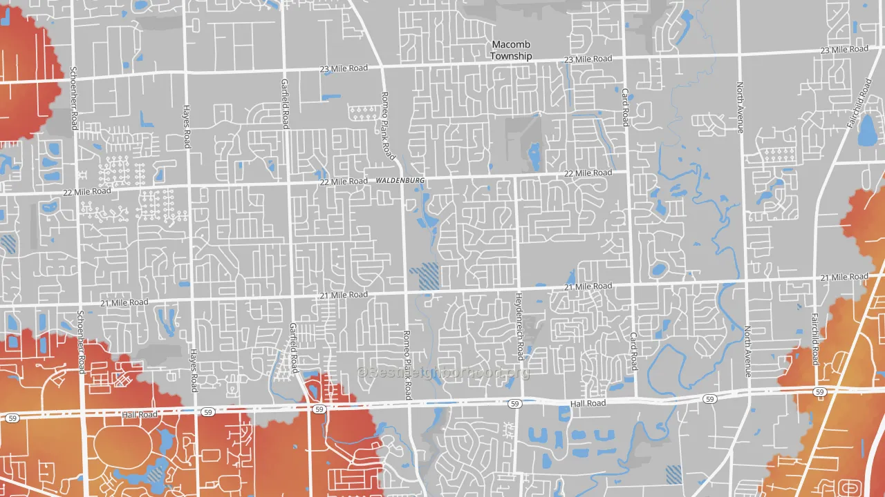 Transit Grade map of 48044, MI
