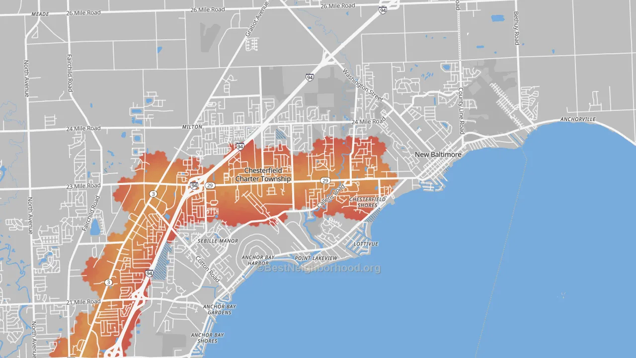Transit Grade map of 48047, MI