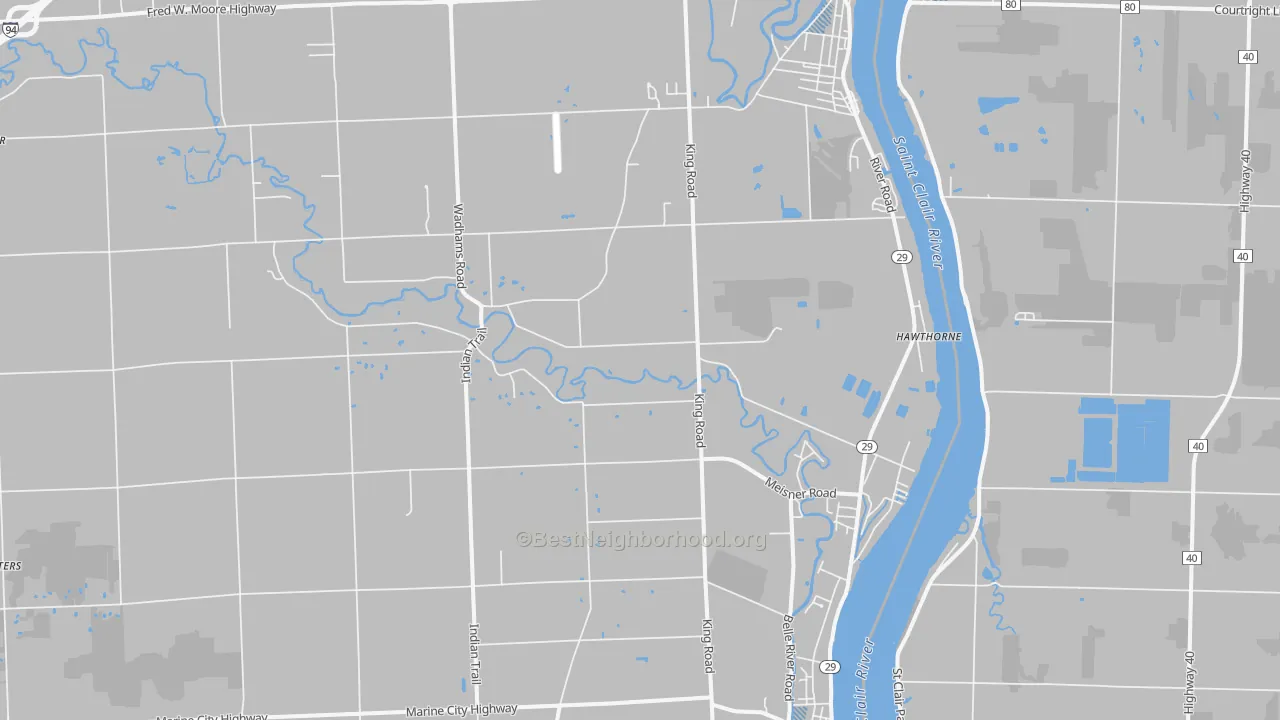 Transit Grade map of 48054, MI