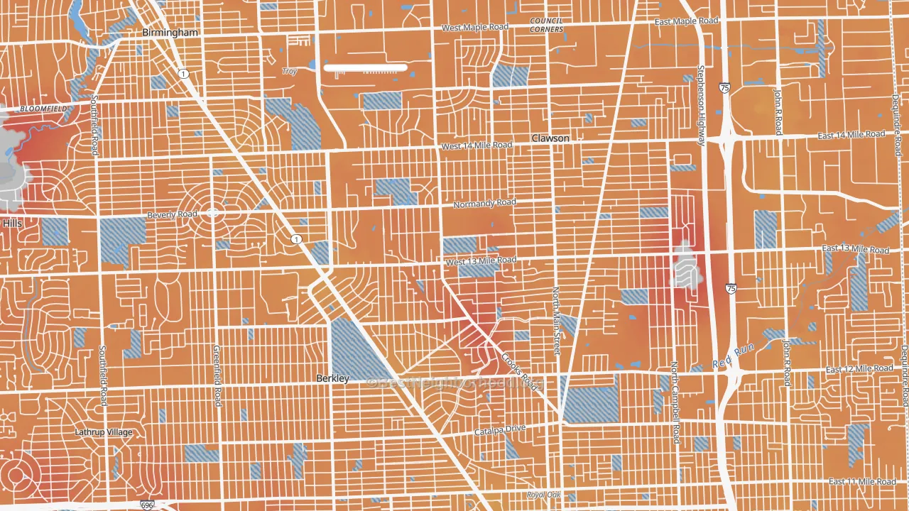 Transit Grade map of 48073, MI