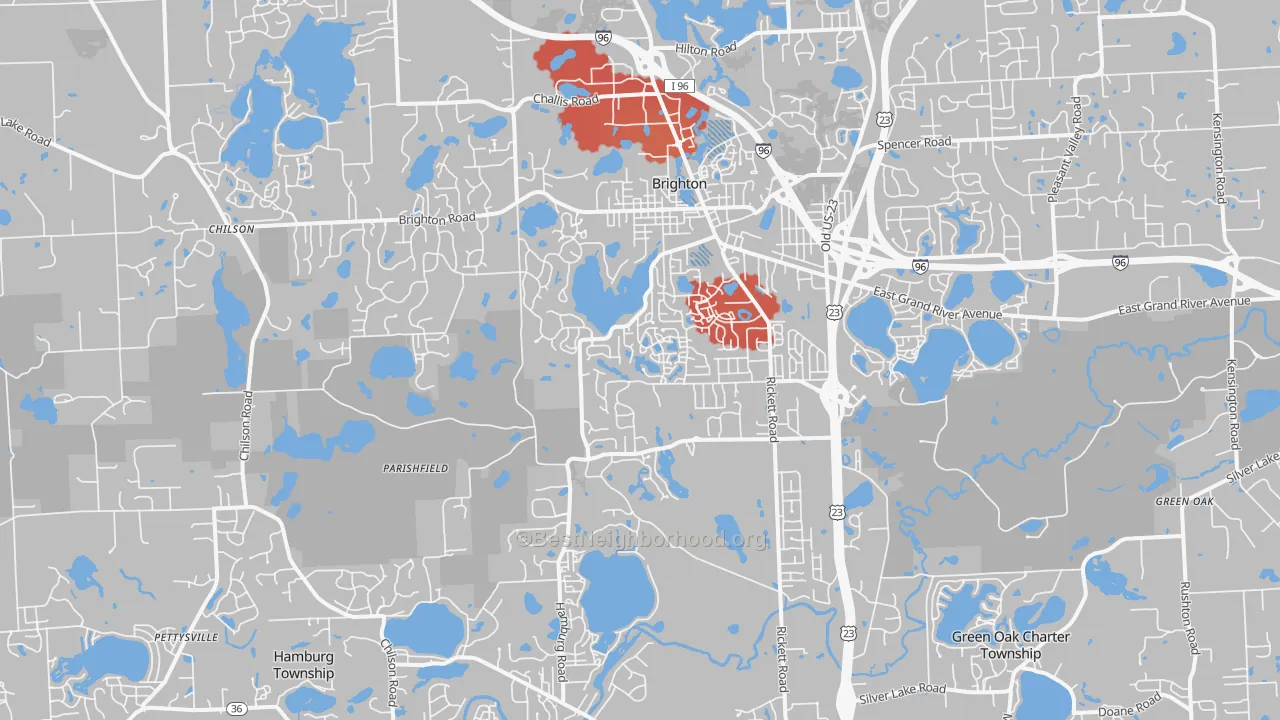 Transit Grade map of 48116, MI