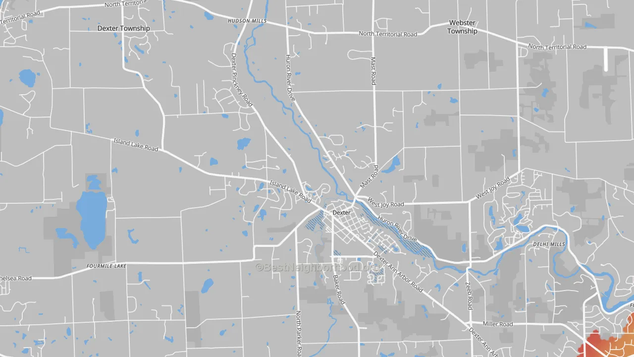 Transit Grade map of 48130, MI