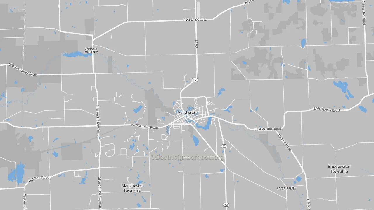 Transit Grade map of 48158, MI