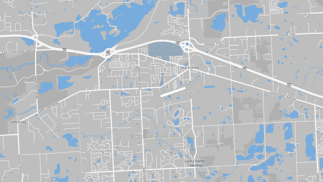 Transit Grade map of 48165, MI