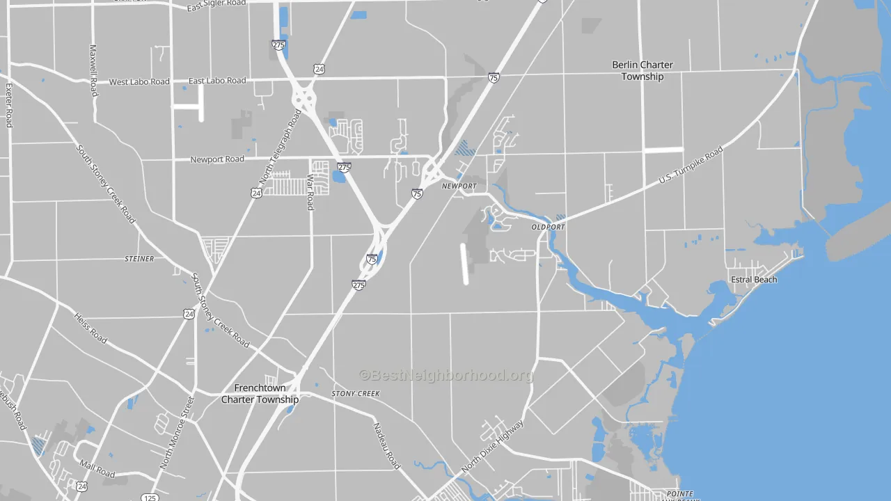 Transit Grade map of 48166, MI