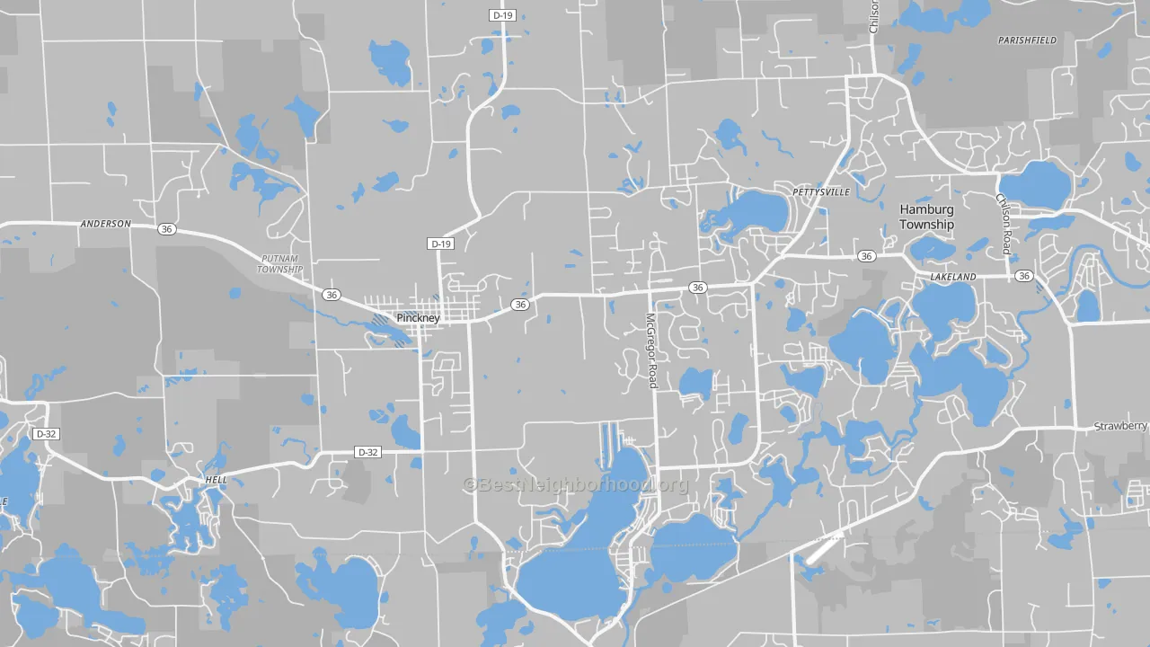 Transit Grade map of 48169, MI
