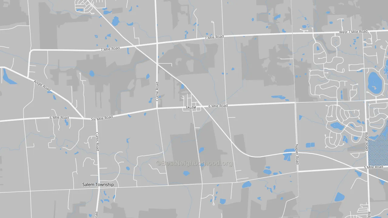 Transit Grade map of 48175, MI
