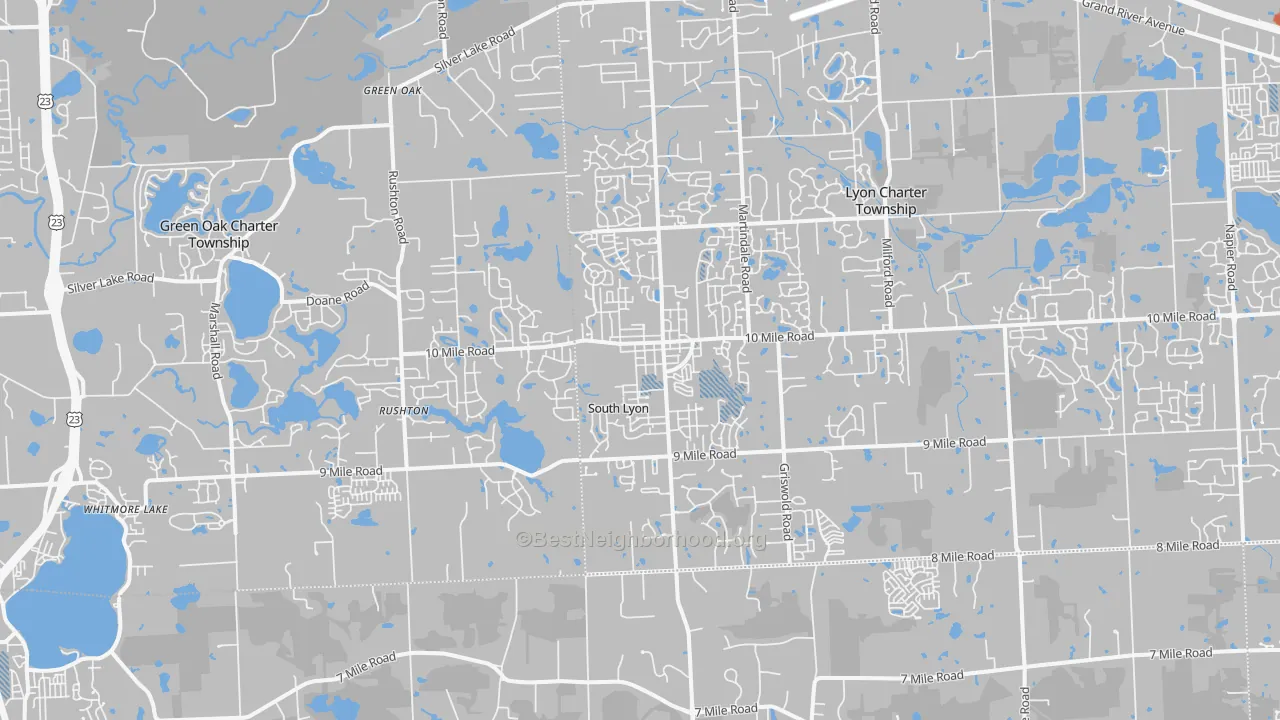 Transit Grade map of 48178, MI