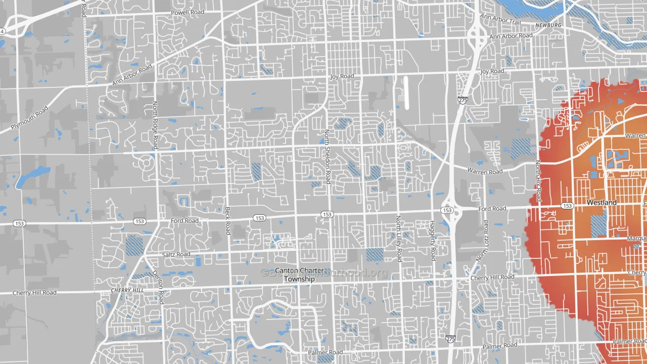Transit Grade map of 48187, MI