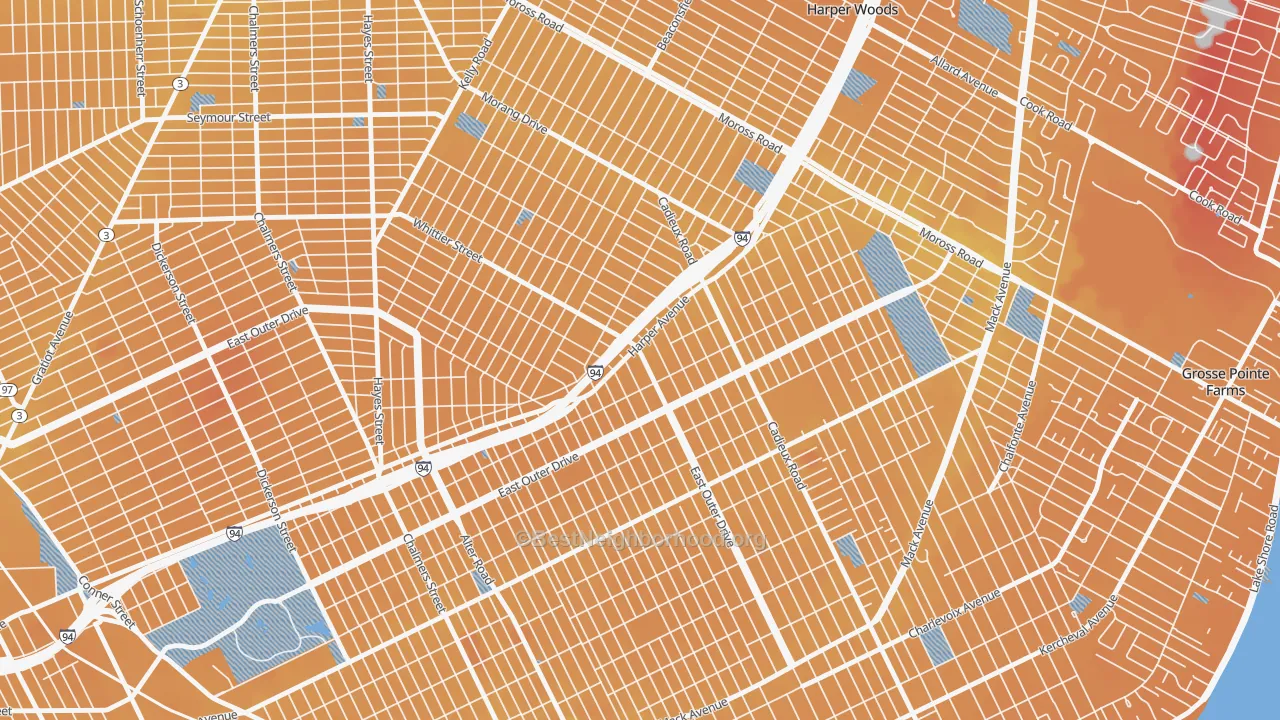 Transit Grade map of 48224, MI
