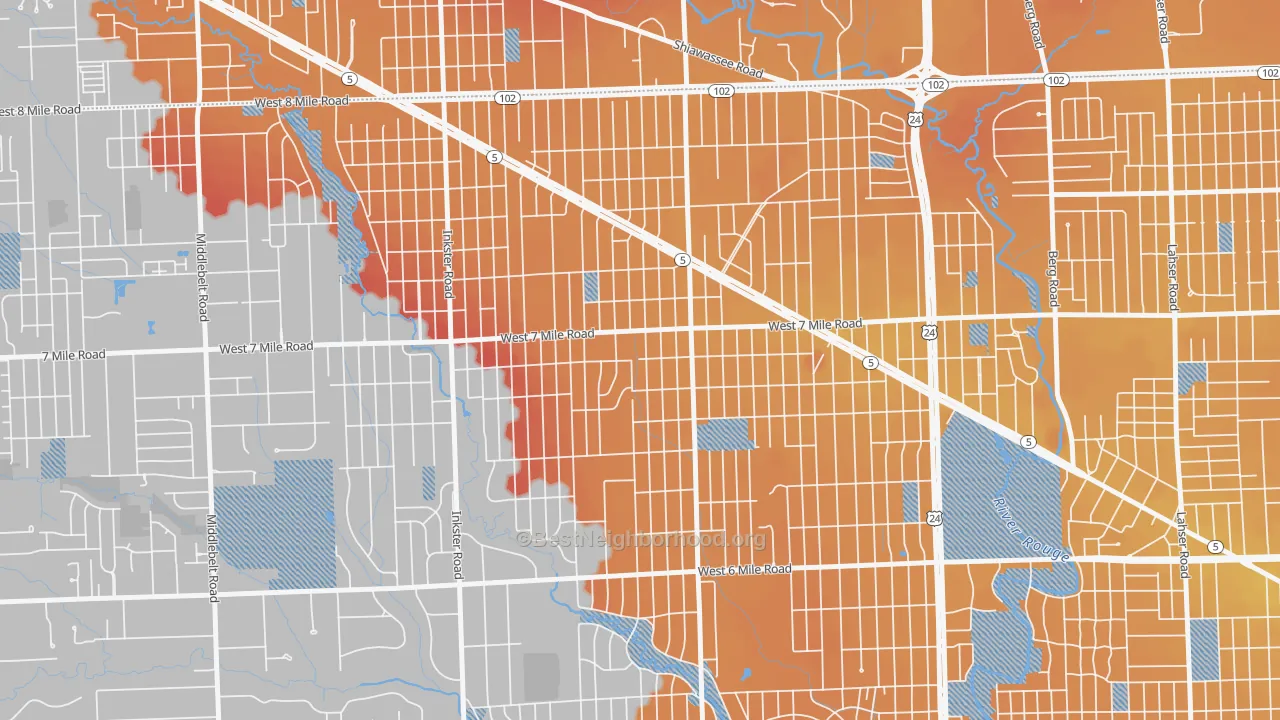 Transit Grade map of 48240, MI