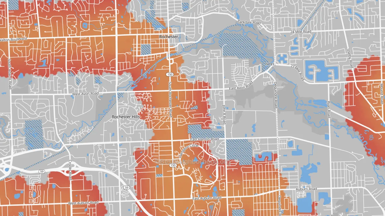 Transit Grade map of 48307, MI